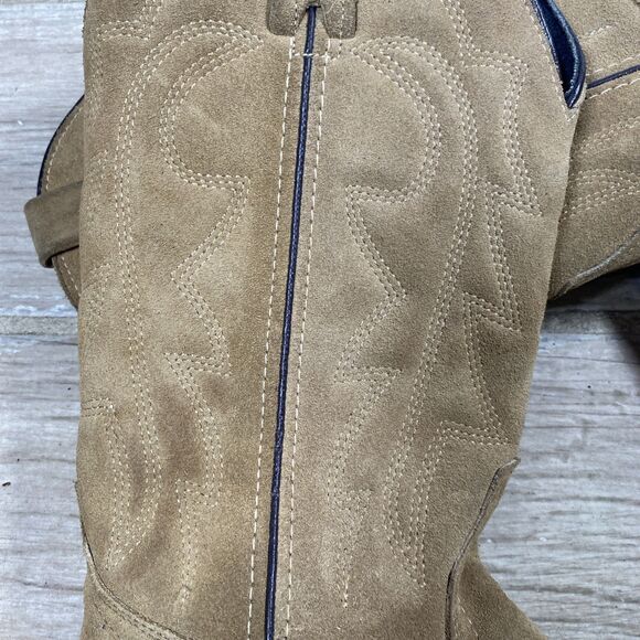 Vitorio Ricci Cowboy Boots Men’s Size 7M Suede Leather Made in Mexico Western - Picture 10 of 11